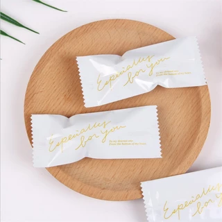 100 ชิ้นการ์ตูน DIY Handmade Nougat ถุงขนมนม Candy Taffy Wrapper แพคเกจพลาสติก 4x9.5 ซม.