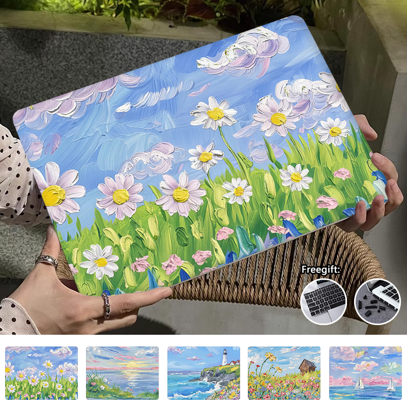 ภาพวาดสีน้ํามันทิวทัศน์พิมพ์สําหรับ 2026 Macbook Neo A3404 Air13 M5 A3449 Pro14 M5 A3434 Air15 M5 Air13 M2 M3 M4 A3240 Air M1 A2337 Pro M2338