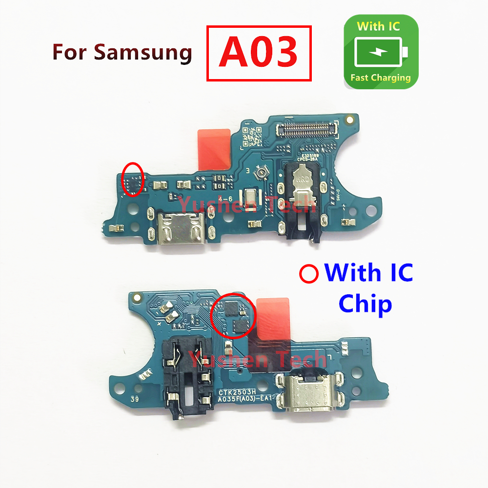 แพรตูดชาร์จ（USB Charging board Charging Port Flex Cable ) For Samsung A03 A035/A035F/A035G/A035M