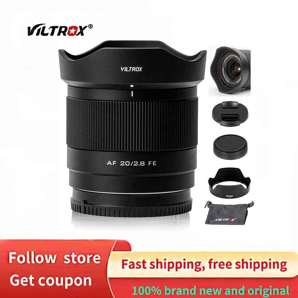 VILTROX 20 มม.F2.8 FE เลนส์กล้อง AF เลนส์มุมกว้างเต็มกรอบขนาดใหญ่ f/2.8 สําหรับ Sony E-Mount กล้อง a