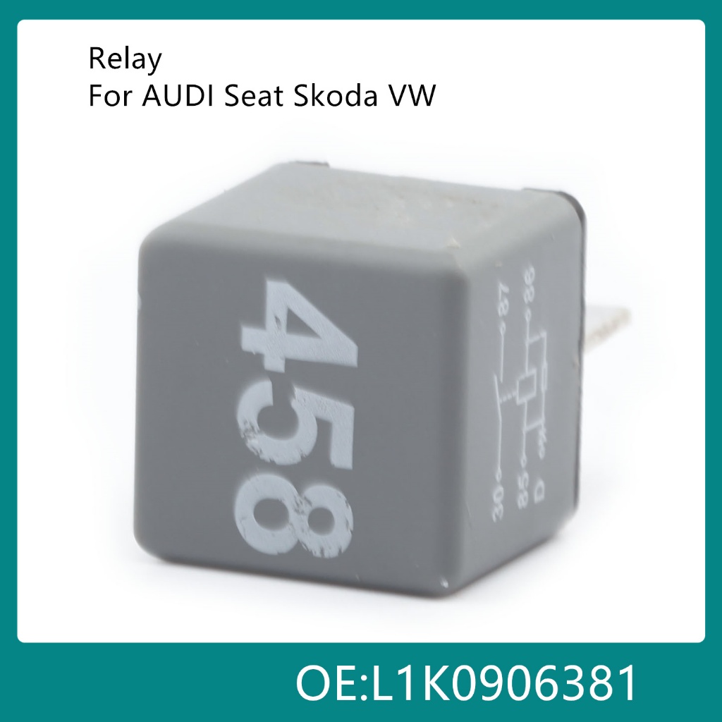1K0 906 381 รีเลย์พาวเวอร์ซัพพลายเครื่องยนต์ 458 5-Pin L1K0906381 สําหรับ EOS Golf MK6 Jetta MK5 GTI
