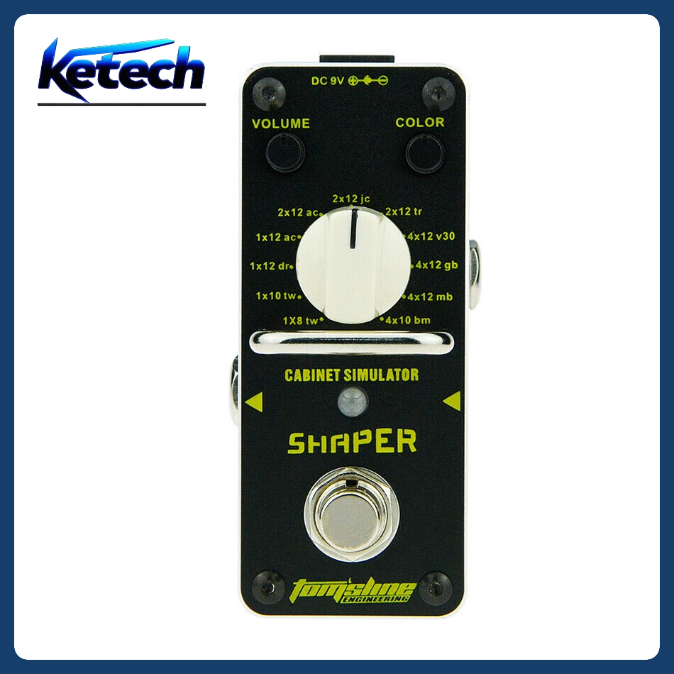 AROMA ASR-3 กีตาร์ไฟฟ้าเอฟเฟกต์เหยียบ Shaper Cabinet Simulator พร้อมอุปกรณ์เสริมกีตาร์บายพาสที่แท้จริง