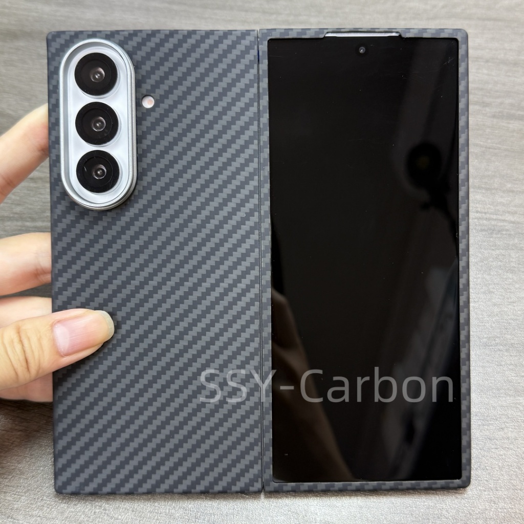 สําหรับ Samsung galaxy Z fold7 เคสคาร์บอนไฟเบอร์ Aramid แหวนแม่เหล็กป้องกันการระเบิด ฝาครอบแสงอัลตร้าบางเฉียบ