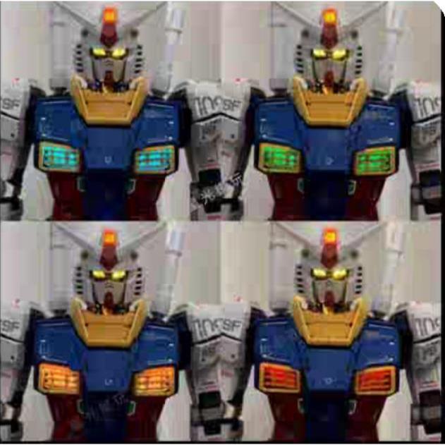 CALILY PGU PG ปลดปล่อย 1/60 RX-78-2 RX78 2.0 LED SET ( Eye and Chest ) ไม่มีชุด