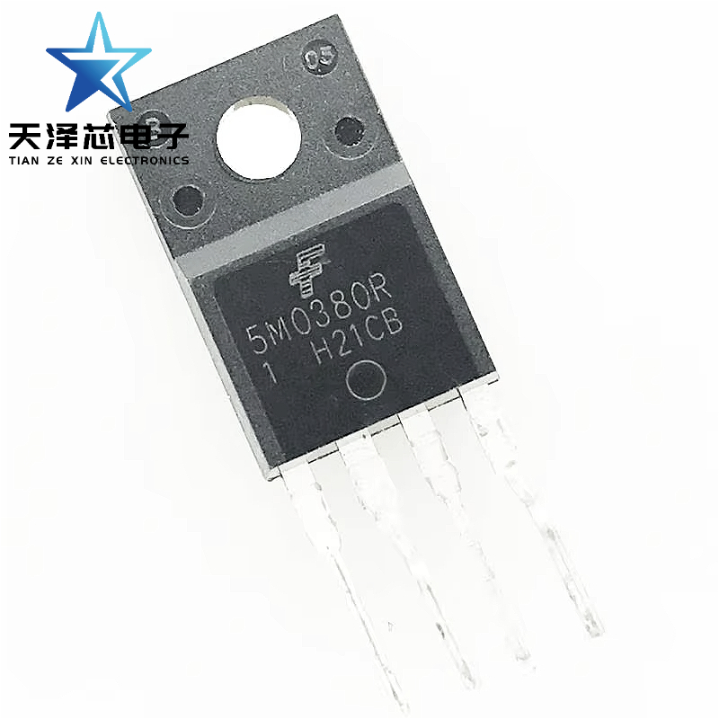 5 ชิ้น 5M0380R TO-220F การจัดการพลังงานชิป PWM หลอด MOS