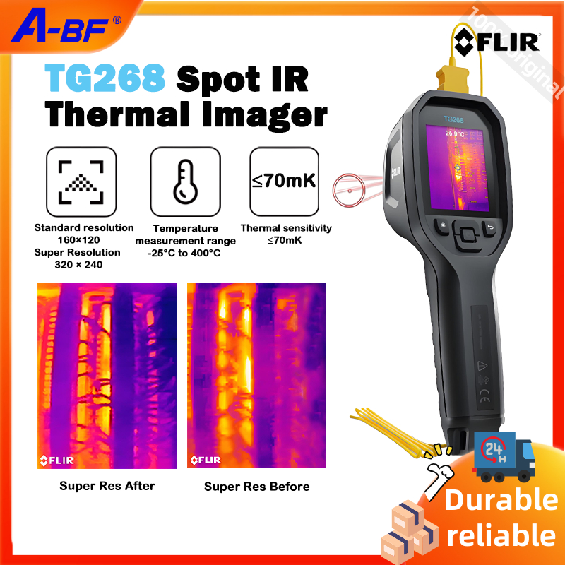 FLIR TG268 TG298 Point Type อุณหภูมิสูงอินฟราเรดการถ่ายภาพความร้อนอุตสาหกรรมมือถือ Thermal Imager Su
