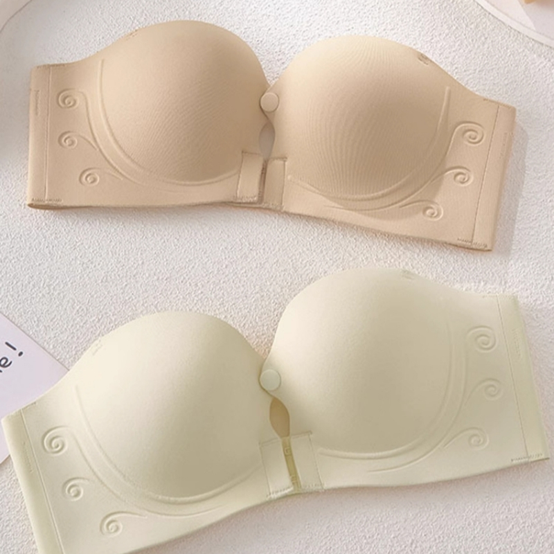Sweetie  บราผู้หญิง แบบไร้รอยต่อ ตะขอหน้า ดันทรง ยกกระชับ ออกแบบตะขอกลางหน้าอก ใส่ง่าย สวมสะดวก ปีกข้างสูง เก็บเนื้อส่วนเกินใต้รักแร้ สายบราแบบถอดได้ ด้านหลังมีแถบกันลื่น กระชับแน่น ไม่เลื่อนหลุด
