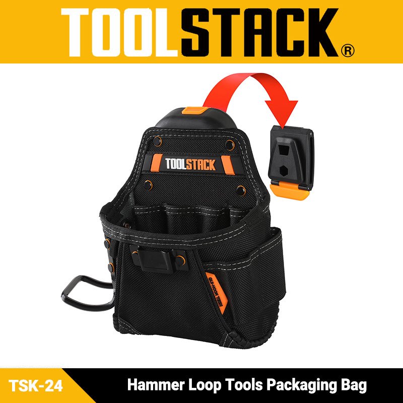 TOOLSTACK TSK-24 SmallBakelite Project Quick Hanging Tool Bag Hammer Hanging กระเป๋าคาดเอว