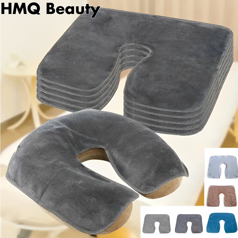 อุ่นนวดโต๊ะ Cradle Cover Salon เตียงนวดผ้าเช็ดตัวสปา U-Shaped Facial หมอน Headrest เบาะผ่อนคลายเก้าอี้ SPA Facial Rest Cover
