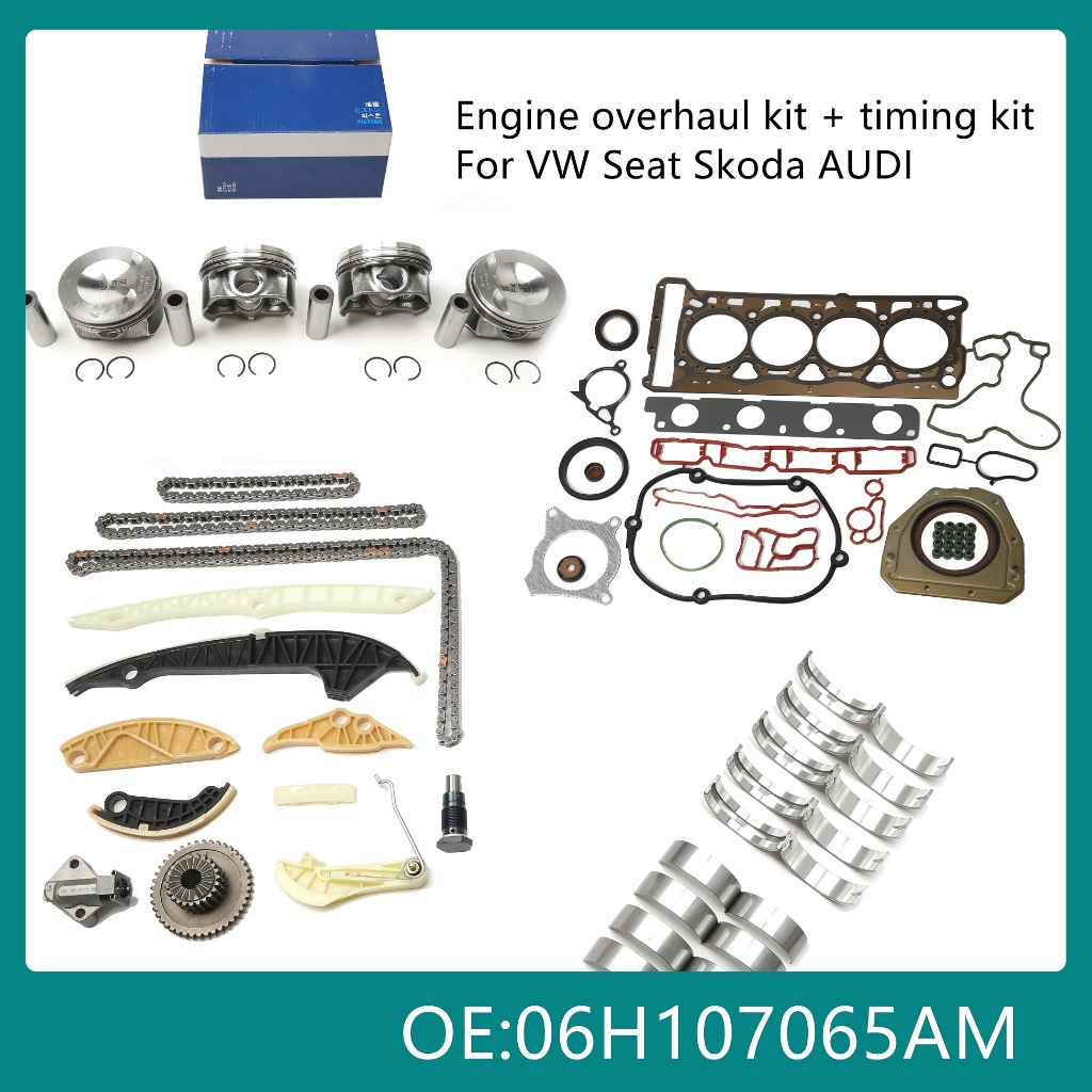 06H 107 065 DD เครื่องยนต์ลูกสูบ Chain Tensioner Overhaul Rebuild ชุดซ่อม SET0207 สําหรับ Audi A3 A4