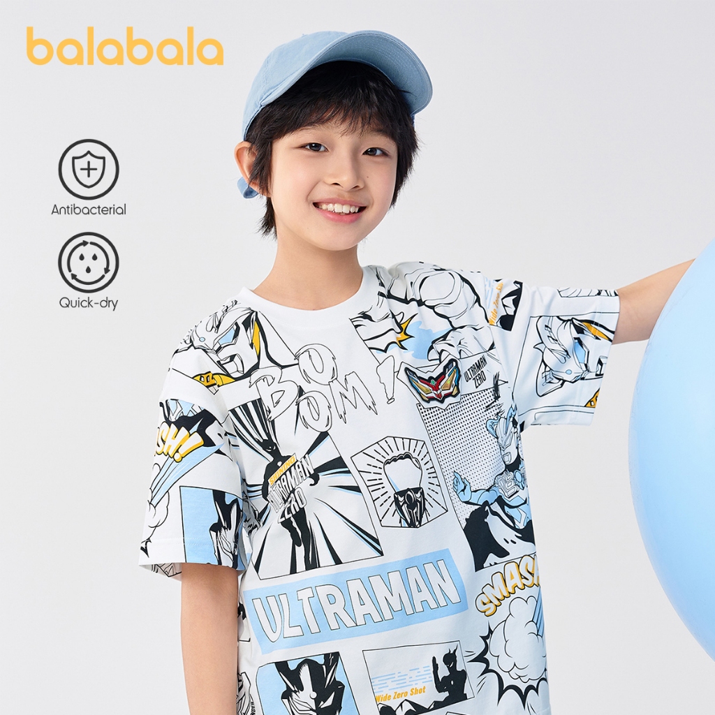 (Ultraman IP) balabala Ultraman Kids Children Shortsleeve Tshirt 2025 Summer New Boy เด็กโต