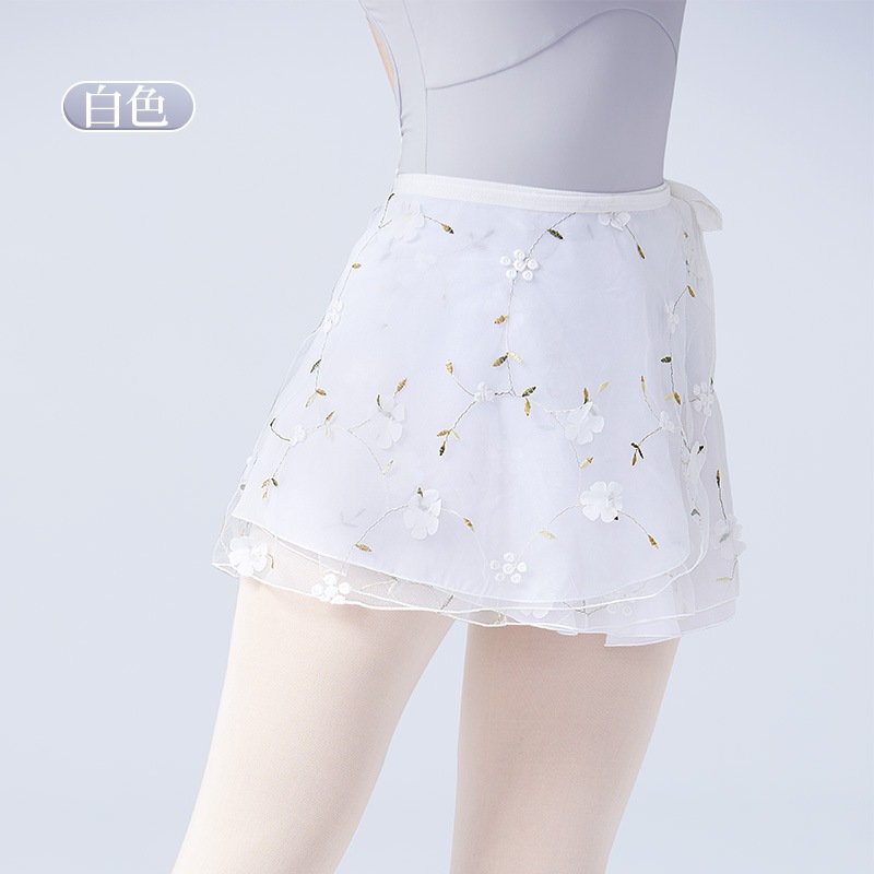 ชุดเดรสกระโปรงสั้น ผ้าชีฟอง พิมพ์ลายดอกไม้ เหมาะกับเต้นบัลเล่ต์ สําหรับสตรี