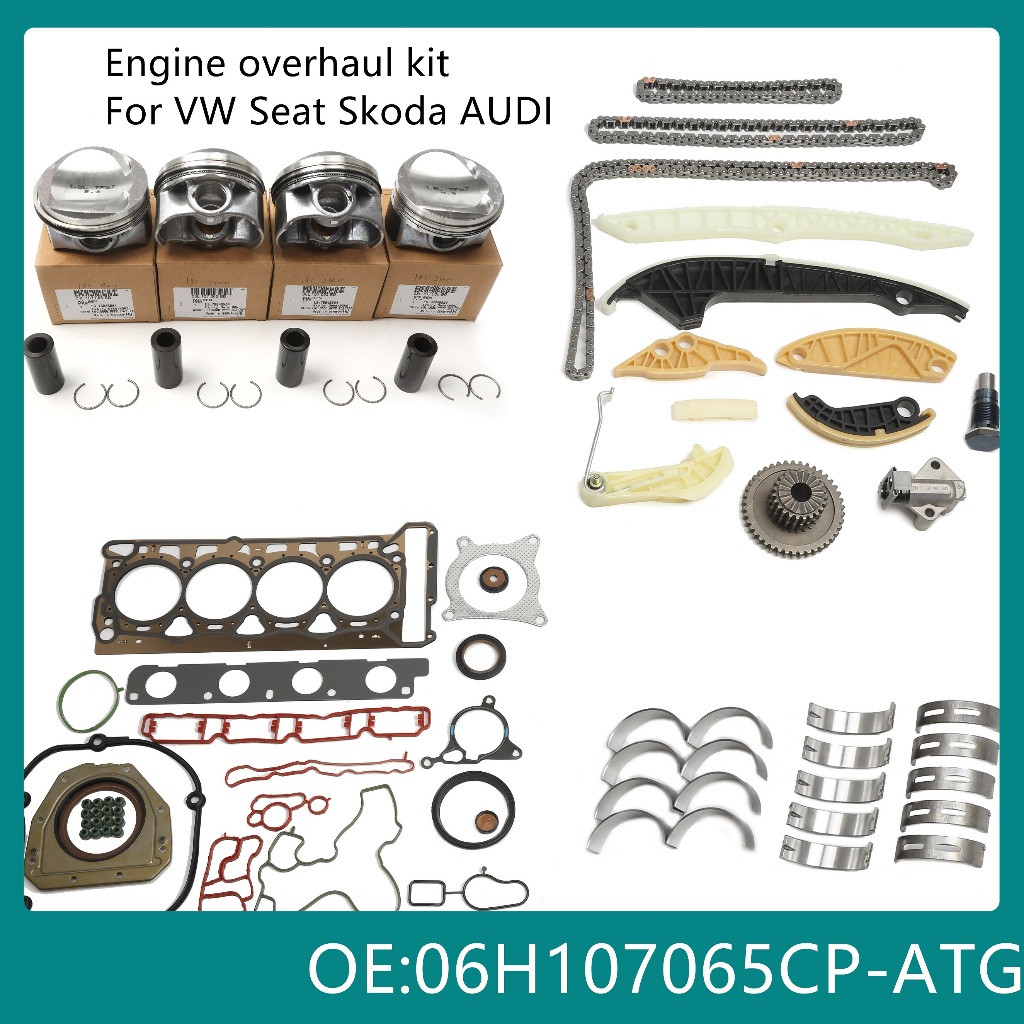 06H 107 065 CP เครื่องยนต์ลูกสูบ Tensioner ปะเก็นแบริ่ง Overhaul ชุด SET0210 สําหรับ Audi A4 TT VW P