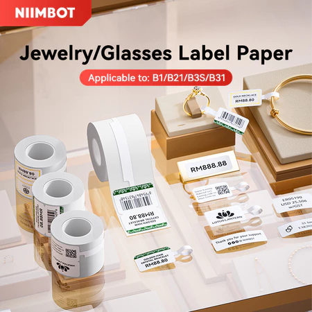 Nimbot B21/B1/B3S/B31 ป้ายเครื่องประดับ eyewear กระดาษราคา กระดาษความร้อน ป้ายเชิงพาณิชย์