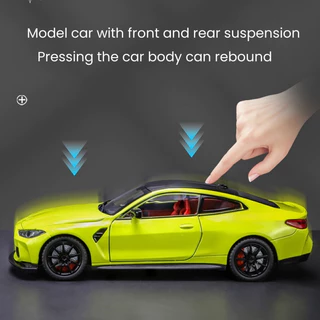 1:24 BMW M4 IMโลหะผสมMiniatureรถDiecastโลหะขนาดรถรุ่นSound & Lightจําลองคอลเลกชันของเล่นเด็กรถ