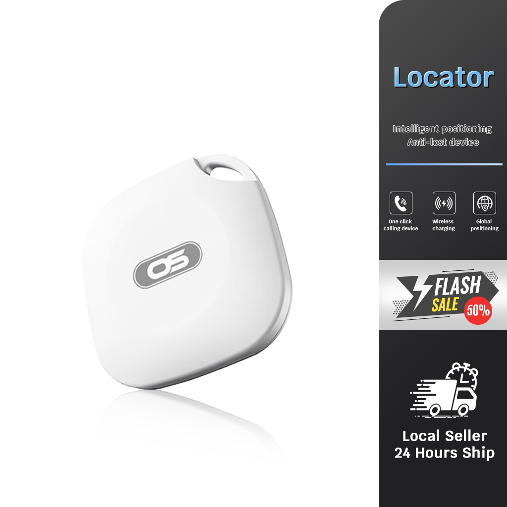 OS FM04 GPS ติดตามบลูทูธขนาดเล็ก, ตัวระบุตําแหน่งกุญแจ, ตัวระบุตําแหน่งสัตว์เลี้ยงสําหรับคีย์, กระเป๋า, ฯลฯ, กันน้ํา, เข้ากันได้กับ 1OS