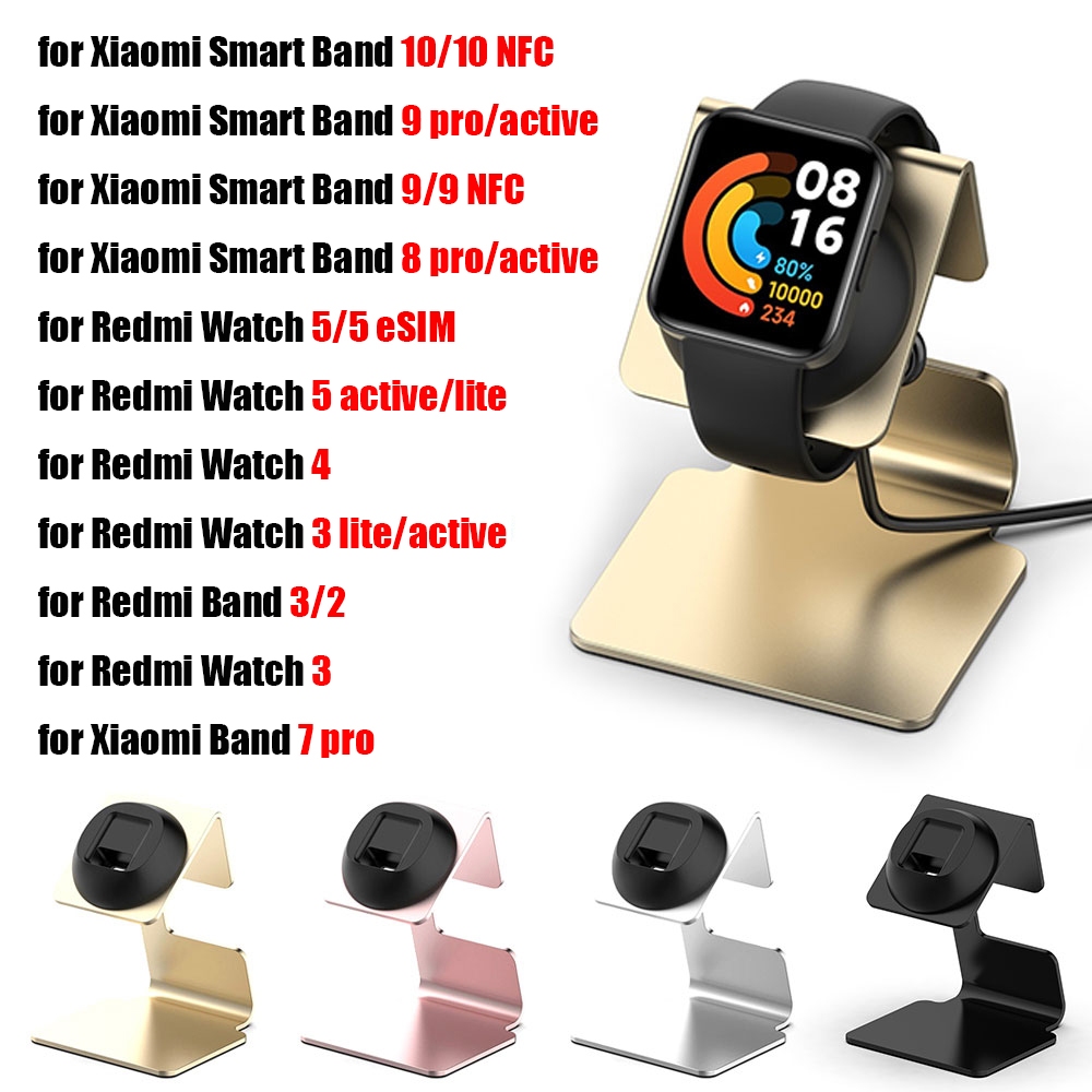 แท่นชาร์จสําหรับ Xiaomi Band 10 9 8 7 Pro สายชาร์จสําหรับ Redmi Watch 6 5 4 3 Lite Active Charger Dock