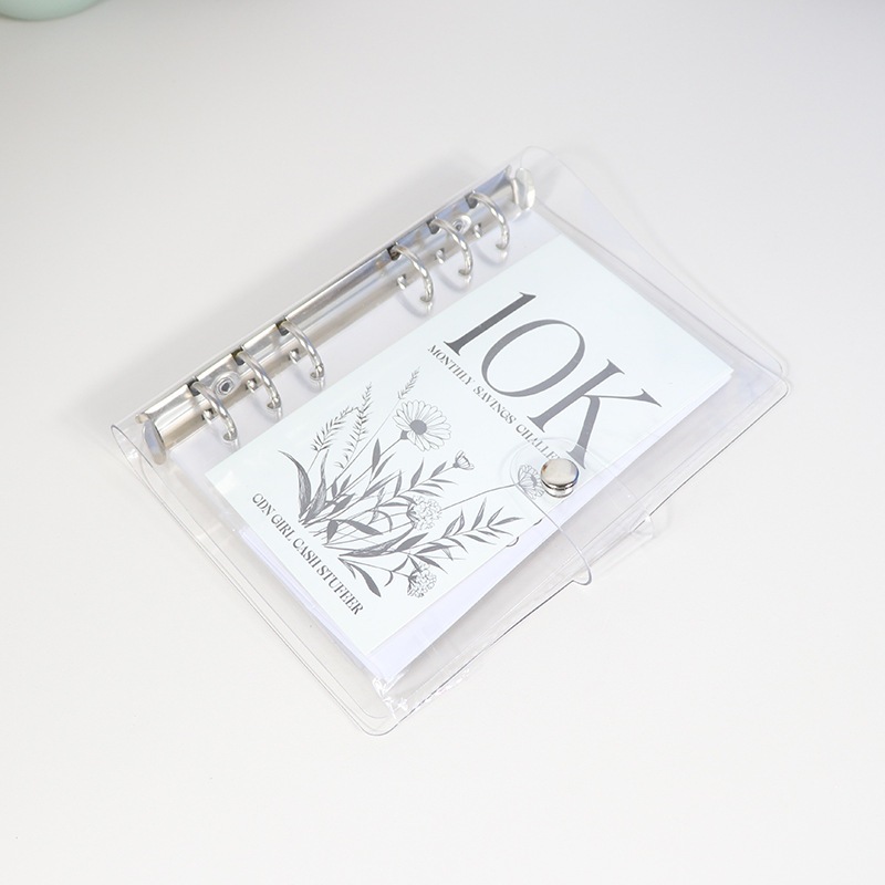 หนังสือออมเงิน, ท้าทายเงิน 12 เดือน, การจัดเก็บข้อมูลเงินสดและบันทึกที่ระลึกคงที่, การออกแบบเครื่องผูกแบบพับได้ - รูปที่ 6