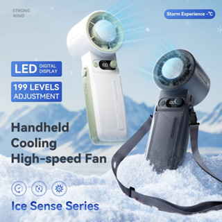 SweetHome พัดลมขนาดเล็ก แบบพกพา 8000mAh พัดลม USB พับได้ พร้…