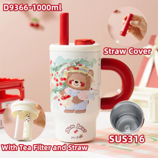 Diller Ace Tumbler กระติกน้ําร้อนขนาดใหญ่ (1000ml) - 316 Stainless Steel, Temperature Retention D9366 D9398