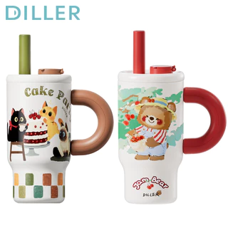 Diller Ace Tumbler กระติกน้ําร้อนขนาดใหญ่ (1000ml) - 316 Stainless Steel, Temperature Retention D9366 D9398