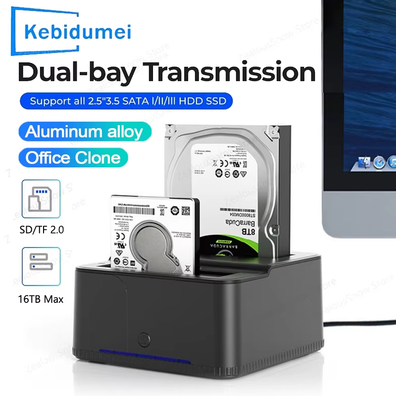 สถานีเชื่อมต่อ USB 3.0 เป็น SATA HDD/SSD สําหรับ HDD 2.5/3.5 นิ้ว & SSD