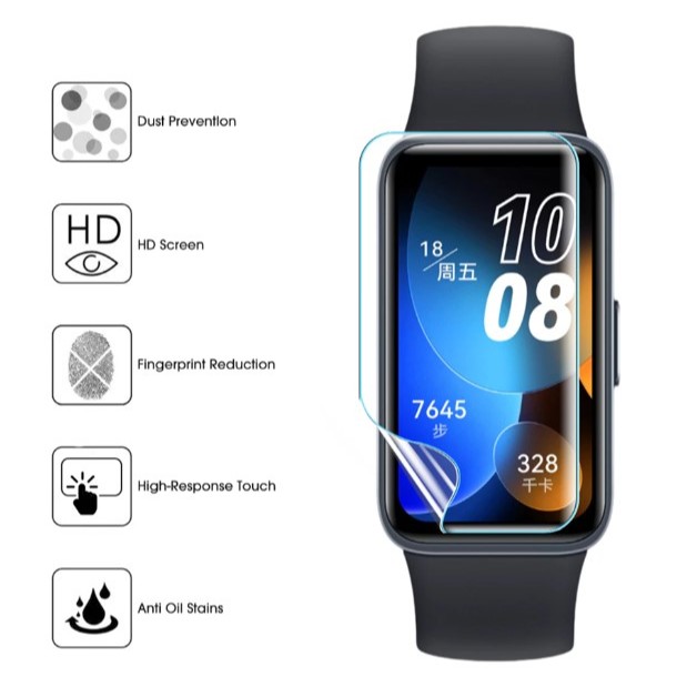 ฟิล์มไฮโดรเจลสําหรับ Huawei Watch Band8 / Band9 / Band10 (6 ชิ้น)