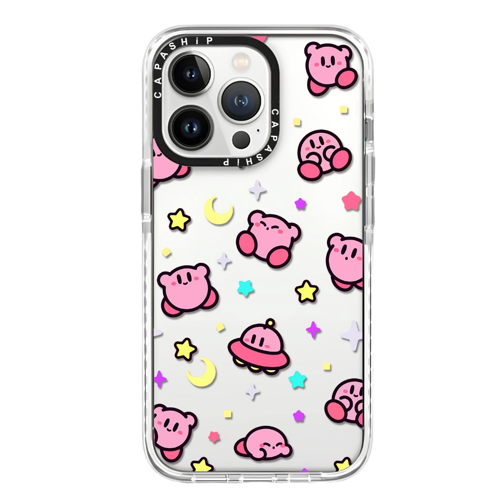 น่ารัก Kirby สําหรับ iPhone 17Promax 17 ฝาครอบโทรศัพท์ 16Pro 13 กันกระแทกการ์ตูน TPU iPhone สําหรับ iPhone 16Plus 16 15Promax 15 14 13 12 11 X 8P 7P 7