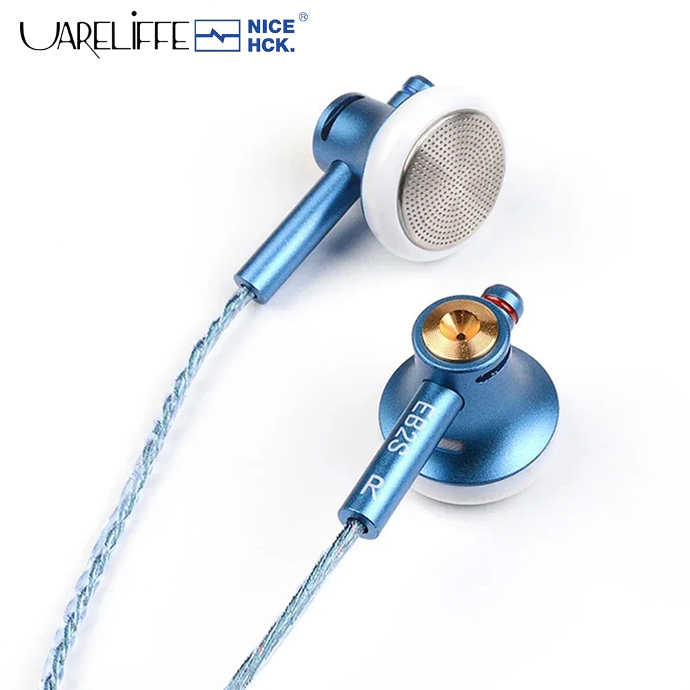 Uareliffe NiceHCK EB2S Pro HIFI Earbud Strong Bass 15.4 มม.แบบไดนามิกแบนหัวเพลงหูฟัง IEM น้ําหนักเบา