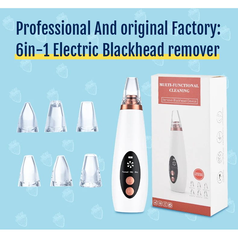 Blackhead Remover Pore สูญญากาศไฟฟ้า Comedone Acne Extractor Kit Facial Pore Deep Cleaner USB ชาร์จ Skin Care เครื่องมือ