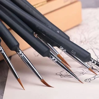 DROFE แปรงไนล่อน Gouache พู่กันสีน้ำอะคริลิค สำหรับเพ้นท์ตามจำนวน ปากกาสเก็ตช์