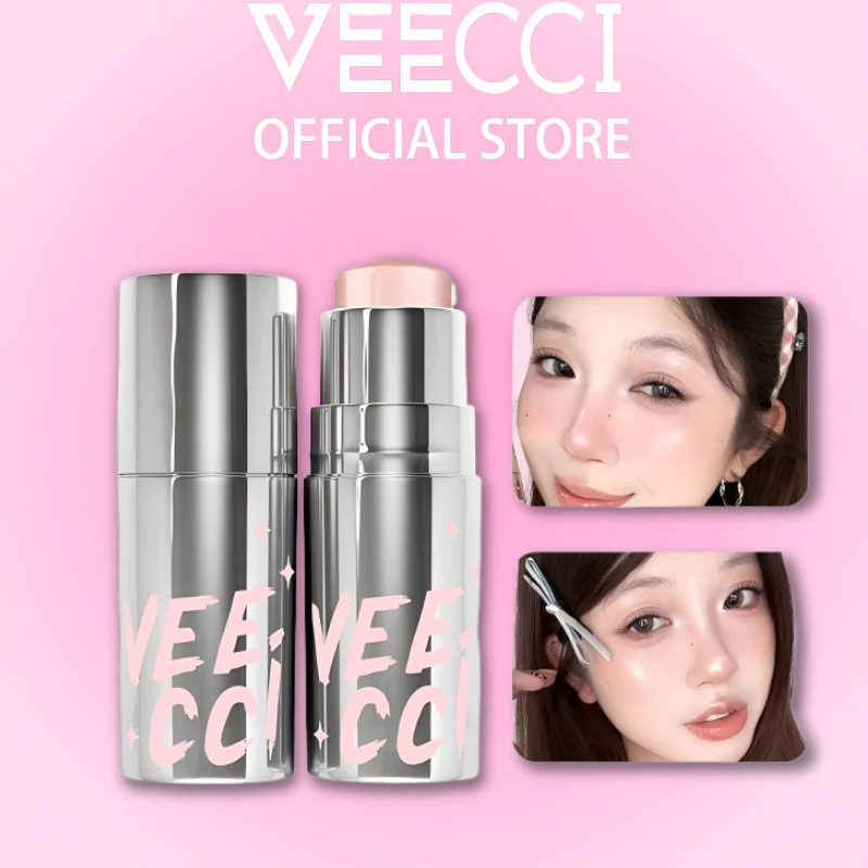 VEECCI ไฮไลท สติ๊ก ชิมเมอร์ อเนกประสงค์ ใบหน้า สามมิติ รายวัน แต่งหน้า แบบพกพา ไฮไลต์ 5g