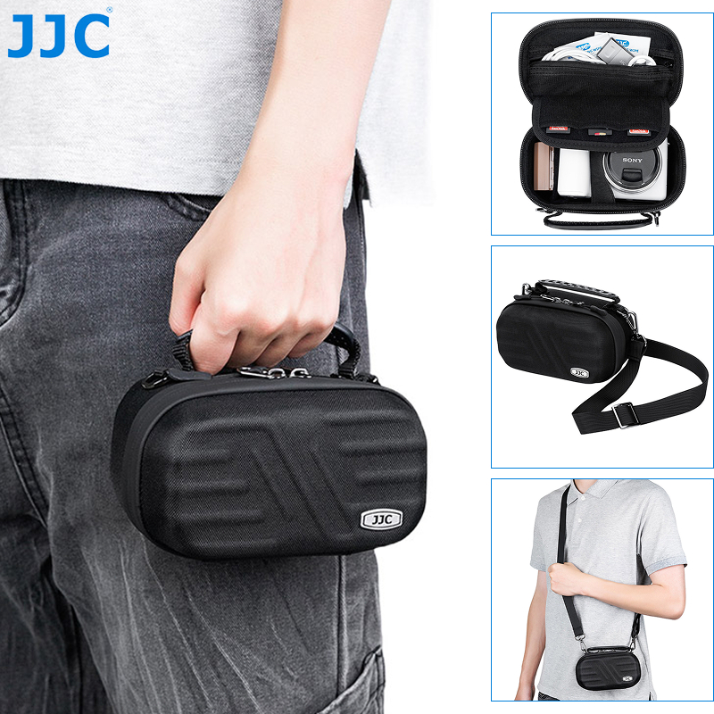 JJC กระเป๋ากล้องขนาดเล็กเหมาะสําหรับ Ricoh GR3 GR III WG-1000 WG-90 ZV-1F ZV-1II ZV-1 PowerShot V1 V