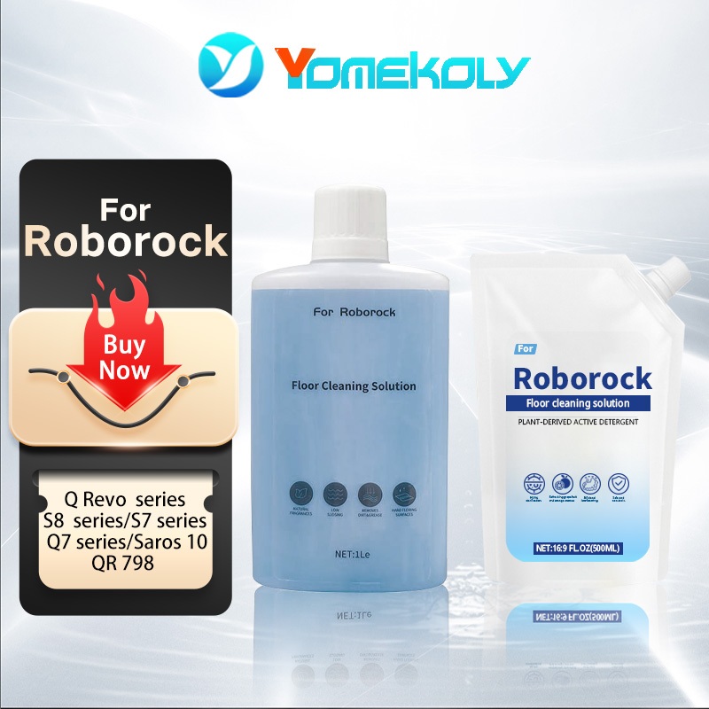 น้ํายาทําความสะอาดพื้น สําหรับ（Fluid Floor Cleaner） Roborock S8 pro Ultra S8 S8+ Q5 Series Q7 Series S7 Max Ultra S7 MaxV PLUS S7 MaxV T7S T7S PLUS 1L