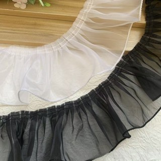 91.44ซม ชุดแต่งงานยาวกระโปรง ทําเอง จีบชั้นเดียวแต่งลูกไม้กว…