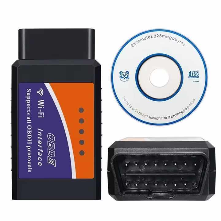 ELM327 V1.5 OBD2 เครื่องสแกนเนอร์WIFI 1.5 เครื่องมือวินิจฉัยรถยนต์สําหรับAndroid IOS Windows ELM-327