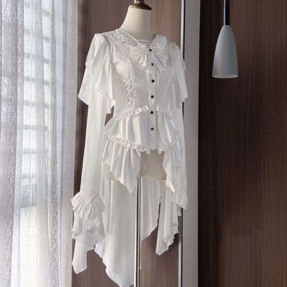 Deep Sea Echoเสื้อหางญี่ปุ่น Gorgeous Gothic Prince Lolita หรูหราและหลากหลาย