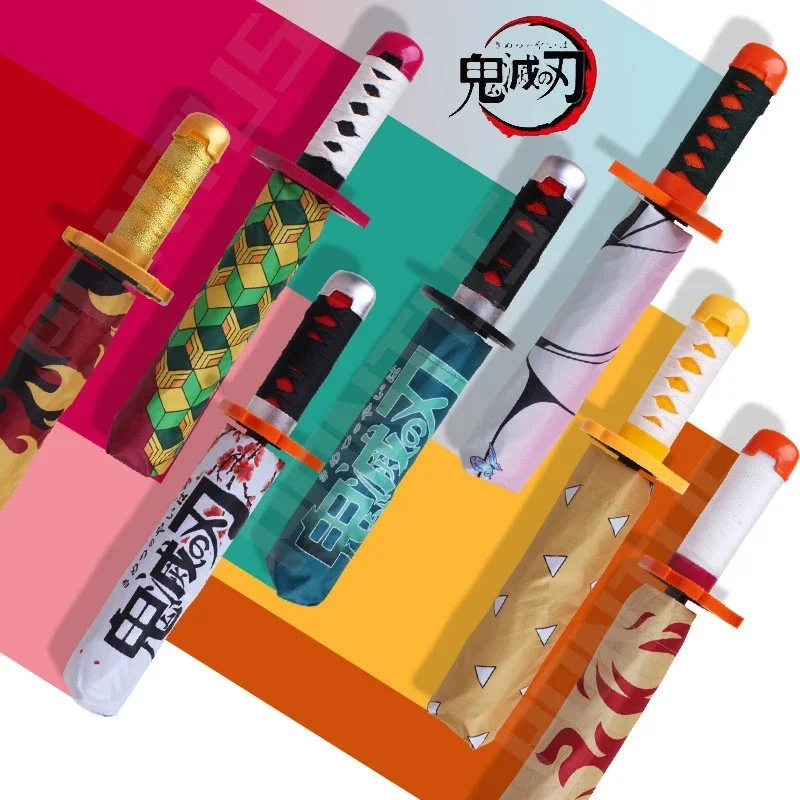 Roronoa UV อะนิเมะ Zoro บล็อกดาบนินจาสีดําขนาดจริงญี่ปุ่น Katana Samurai Saber ร่ม yna7