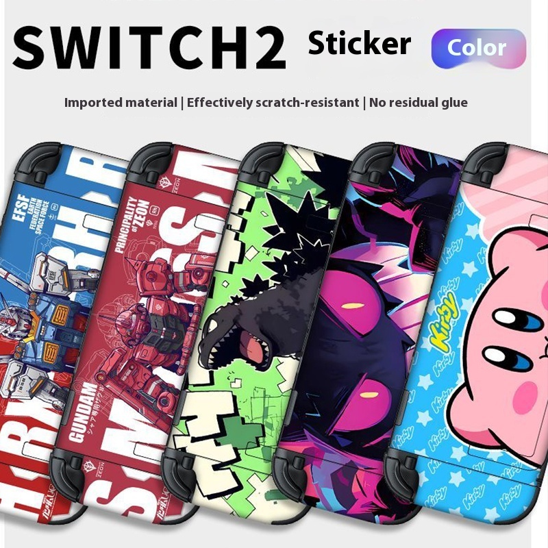 ชุดสติกเกอร์ป้องกันสําหรับ Nintendo Switch 2 2025 รุ่น, ผิวรูปลอกไวนิลที่กําหนดเองสําหรับ SWITCH 2 คอนโซลและ Joycon & Dock & Grip