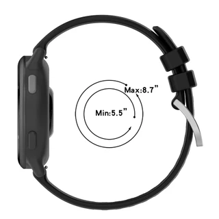 สายรัดซิลิโคนยางกีฬา 20mm สำหรับ Garmin Vivoactive 5 / Vivoactive 6 / Vivoactive 3 Music/ Forerunner 570 42mm / 70/170/55/165/245/645/158/168 / Approach S50