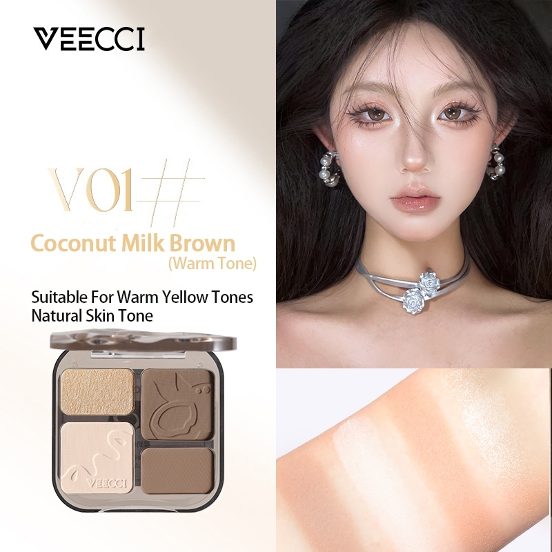 VEECCI  Chibi Maruko-chan 4 สี ถาดคอนทัวร์ ไฮไลท์+เงา ถาดรวม