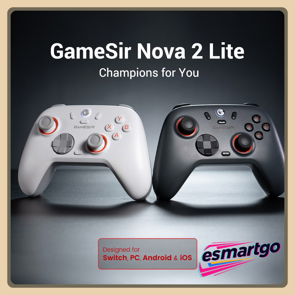 GameSir-Nova 2 Lite คอนโทรลเลอร์เกมไร้สาย​​ ​​รองรับหลายแพลตฟอร์ม (Switch, PC, Android และ iOS)​
