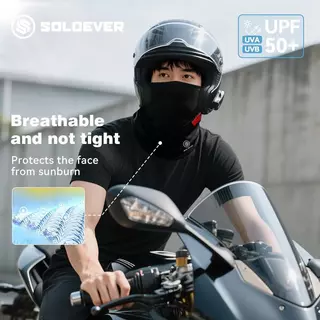 【TH Delivery】SOLOEVER หน้ากากกันแดด ระบายอากาศ แบบแห้งเร็ว สําหรับผู้ชายและผู้หญิง