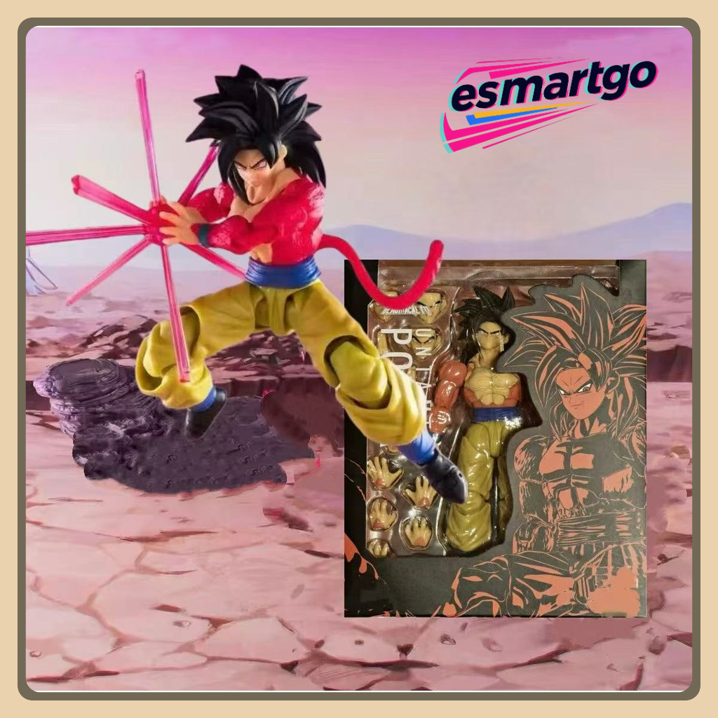 ​​หุ่นแอคชั่น Dragon Ball GT S.H.Figuarts 3.0 ซุปเปอร์ไซย่า 4​​ ​​โกคู พลังอาถรรพณ์ ขนาด 6 นิ้ว ของสะสมระดับคอลเลกเตอร์​