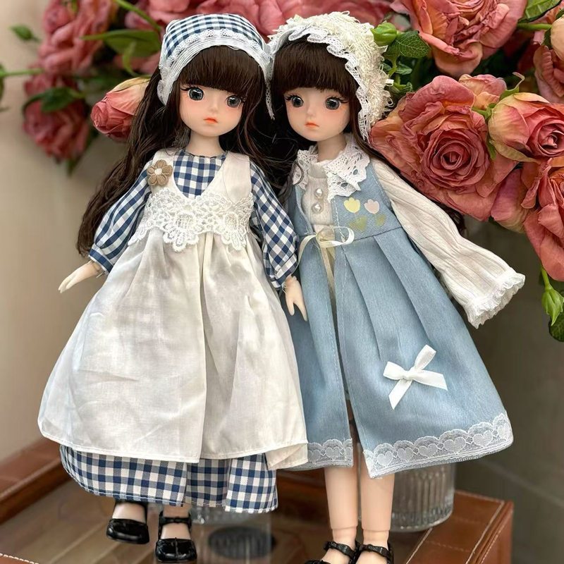 30 ซม. 1/6 ตุ๊กตาและเสื้อผ้า 3D จําลอง Eye Multi Joint DIY Dressing ของเล่นสาวของขวัญ