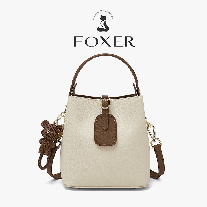 FOXER กระเป๋า สะพายข้าง สุภาพสตรี หนังพรีเมี่ยม ฤดูใบไม้ร่วง และฤดูหนาว สวมใส่ทุกวัน สบายๆ