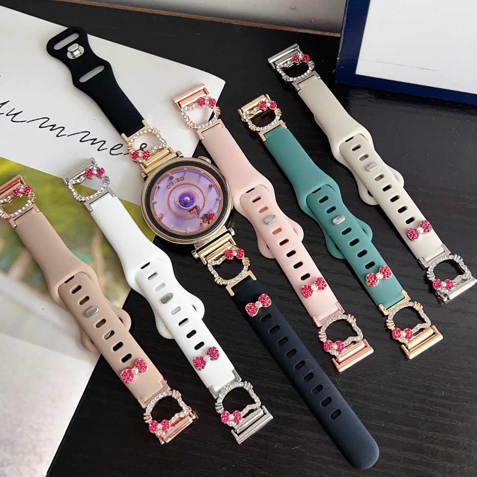 Siliocne Watch Strap For Huawei watch GT 5 สาย huawei watch gt 5 pro / Huawei GT5 Pro สาย GT2/GT3/ GT4 / Redmi 5 Lite Redmi 5 Active Strap / Galaxy 7 Garmin vivoactive 6 / Amazfit GTS4 mini ,GTS3,GTS2, Amazfit Bip 6 สาย