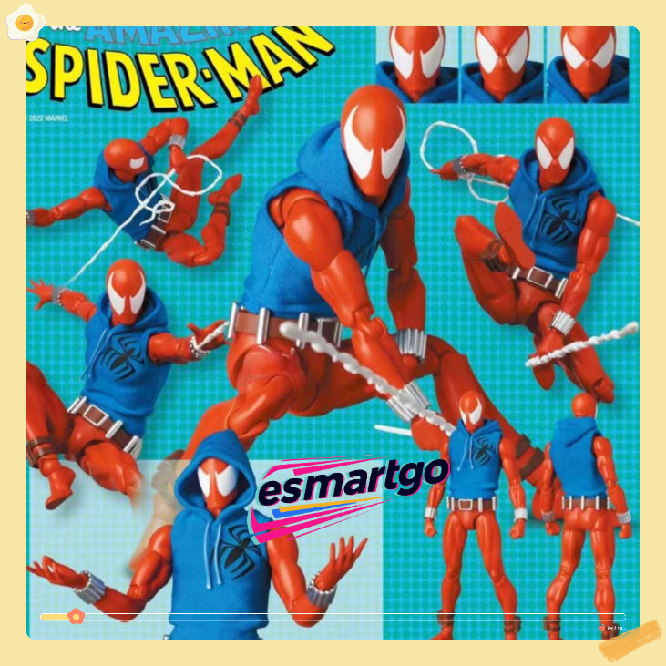 ​​หุ่นแอคชั่น Scarlet Spider จาก CT Toys รุ่น MAFEX 186​​ ​​เวอร์ชั่น Ben Reily จากการ์ตูนคอมิก​​ ​​