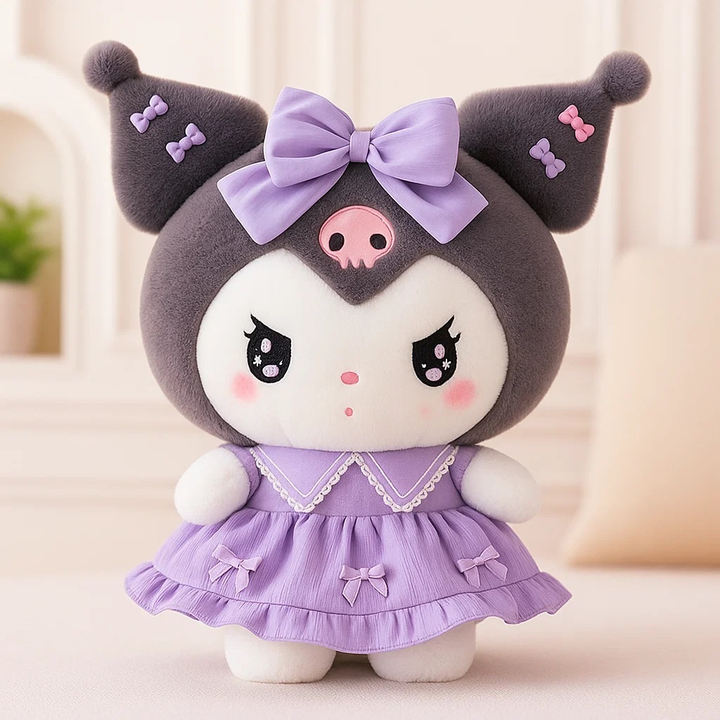 Kuromi ตุ๊กตาของเล่นตุ๊กตาเตียง Sleeping Melody ตุ๊กตา Ragdoll ส่งของขวัญวันเกิดสาว Lolita
