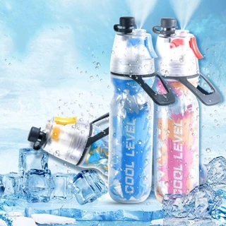 ขวดน้ําสเปรย์ ขวดเดินทาง Drinkware แบบพกพา 500ML ถ้วยสเปรย์ PE เครื่องดื่มสเปรย์ถ้วย กีฬาฟิตเนส ถ้วยน้ําฤดูร้อน
